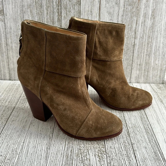 Rag & Bone Women's Olive green Classic Newbury Booties - Picture 2 of 9